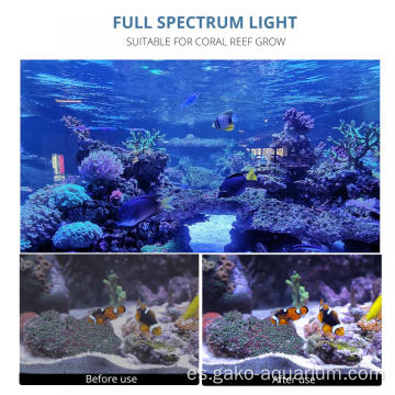 Iluminación de acuario de arrecifes de coral alto de vatios para agua salada